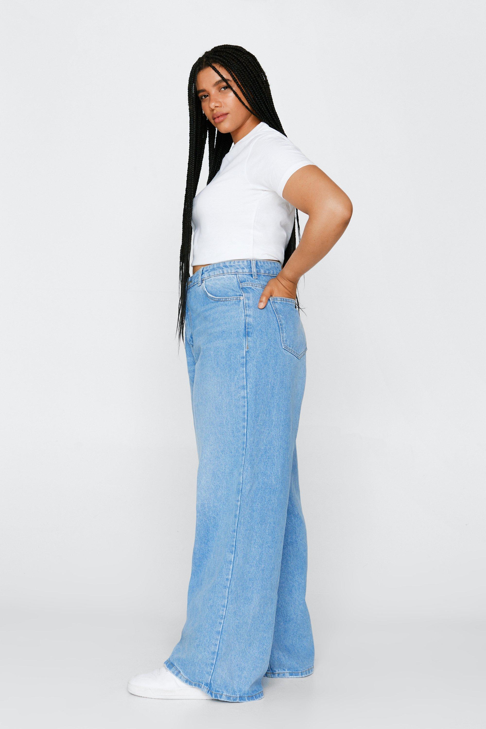 Light blue best sale plus size jeans